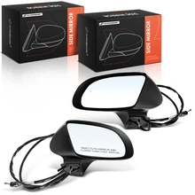 1986-1990 Chevrolet Caprice Left & Right Mirror, Power Adjustment, Non-Folding, Black A-Premium APMI3248TW