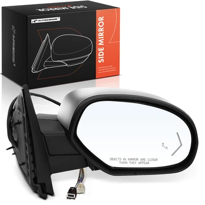 Passenger Chrome Mirror with Power Glass Adjust