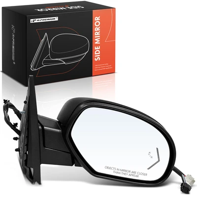 Passenger Black Textured Mirror with Power Glass Adjust