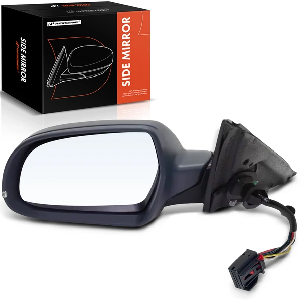 2011-2013 Audi A3 Left Driver Side Mirror, Powered, with Heated, Primed Gray A-Premium APMI1635TW
