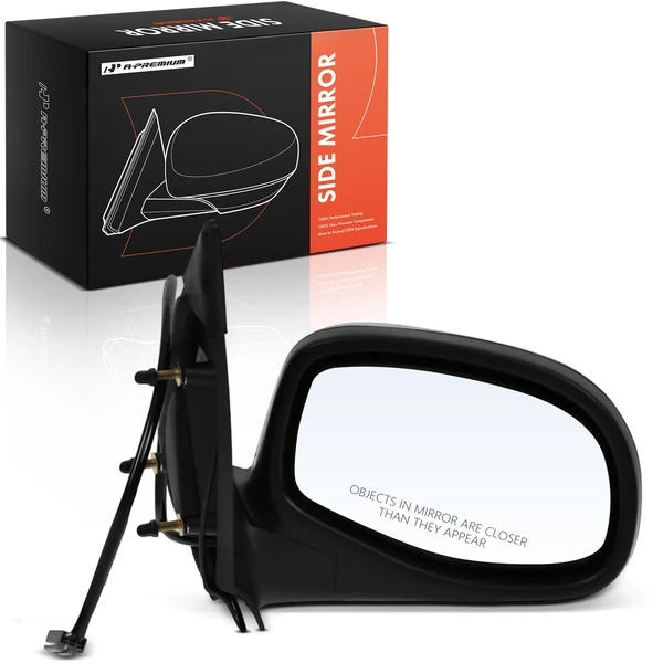 Right Passenger Side Mirror, Powered, Black A-Premium APMI2855TW