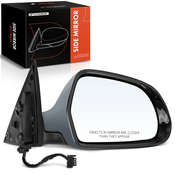 Right Passenger Side Mirror, Powered, with Heated, Primed Gray A-Premium APMI1642TW