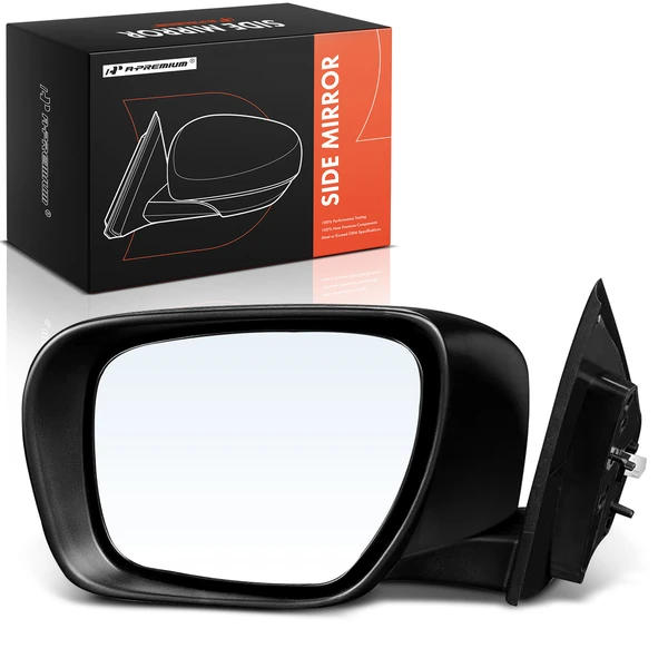 2007-2009 Mazda CX-9 Left Driver Side Mirror, Powered, Smooth Black A-Premium APMI2861TW