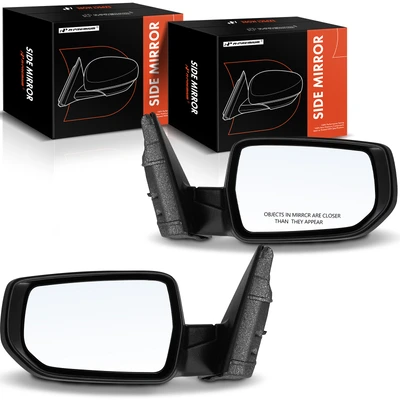 2 Pcs Driver & Passenger Black Mirror without Heated