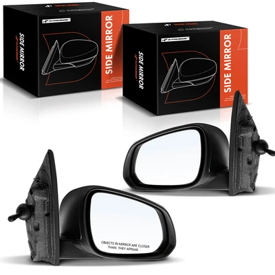 2 Pcs Driver & Passenger Textured Black Mirror without Heated