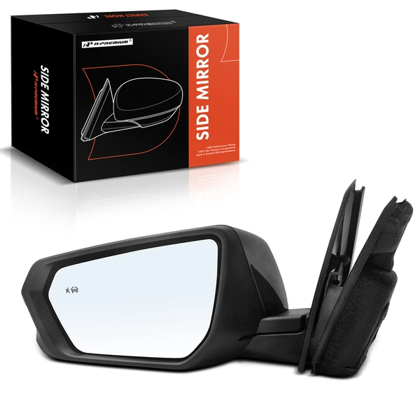 2018-2023 GMC Terrain Left Driver Side Mirror, Powered, with Heated, Smooth Black A-Premium APMI779