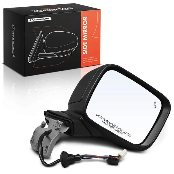 Right Passenger Side Mirror, Powered, with Heated, Textured Black A-Premium APMI1674TW