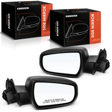 2013-2015 Chevrolet Malibu Driver & Passenger Mirror, Powered, with Heated, Smooth Black A-Premium APMI1678TW