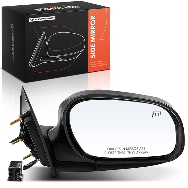 Front Right Passenger Side Mirror, Powered, with Heated, Chrome A-Premium APMI2878TW