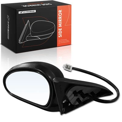 1998-2003 Ford Escort Driver Side Mirror Assembly, Power Adjustment, Manual Folding, Textured Black A-Premium APMI2880TW