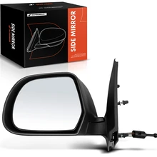 2012-2014 Nissan Versa Left Driver Side Mirror, Manual 2012-2014 Nissan Versa, Smooth Black A-Premium APMI869