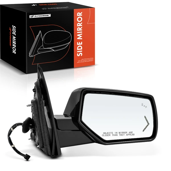 2015-2020 Chevrolet Tahoe Right Passenger Side Mirror, Powered, with Heated, Smooth Black A-Premium APMI870