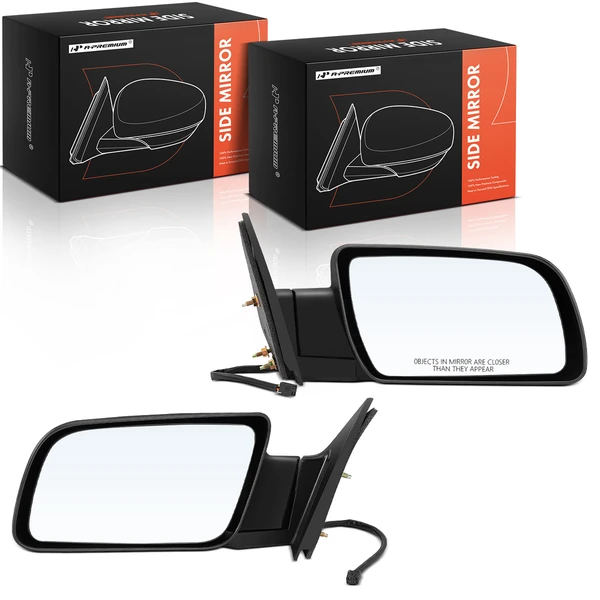 1988-1998 Chevrolet C1500 Driver & Passenger Mirror, Powered 1988-1998 Chevrolet C1500, Black A-Premium APMI280