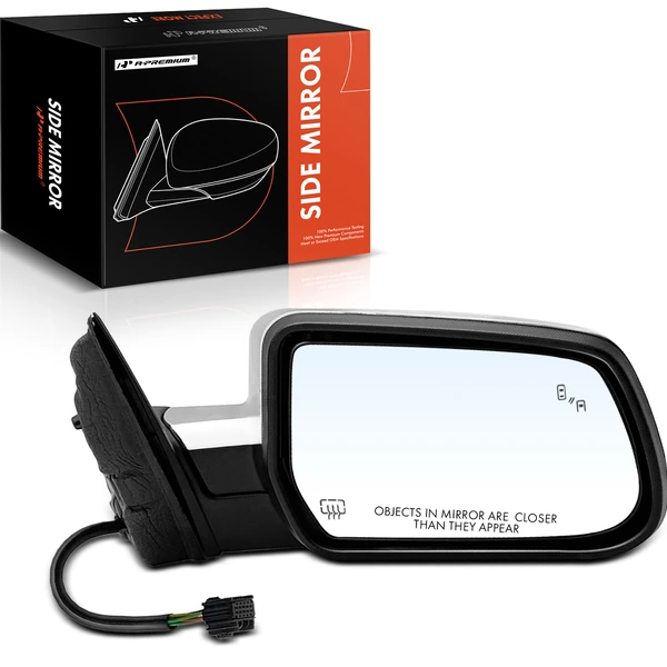 2015-2017 GMC Terrain Right Passenger Side Mirror, Powered, with Heated, Chrome A-Premium APMI873