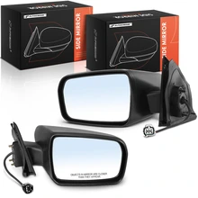 2 Pcs Power Mirror Textured Black 3 Pins