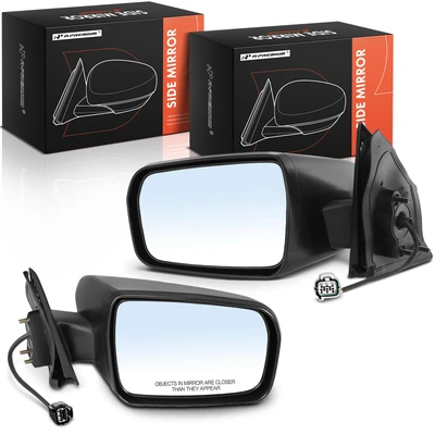 Left & Right Mirror, Power Adjustment, Non-Folding, Textured Black A-Premium APMI3256TW