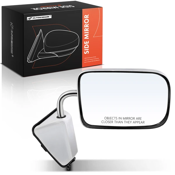 Front Right Passenger Side Mirror, Manual, Chrome A-Premium APMI2888TW