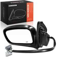 1999-2002 Mercury Villager Driver Side Mirror Assembly, with Heating, Power Adjustment, Power Folding, Black A-Premium APMI3110TW