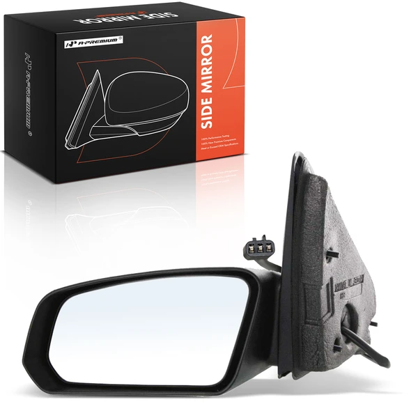 Left Driver Side Mirror, Powered, Black A-Premium APMI2889TW