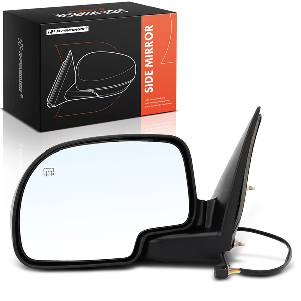 1999-2004 Chevrolet Silverado 2500 Left Driver Side Mirror, Powered, Black A-Premium APMI289