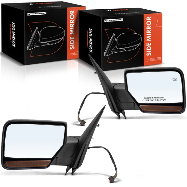 2011 Lincoln Navigator Driver & Passenger Mirror, with Heating, Power Adjustment, Power Folding, Chrome A-Premium APMI1724TW