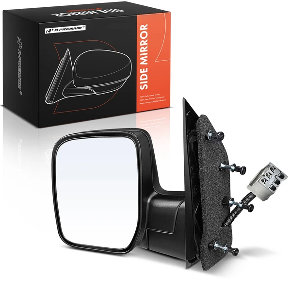 2009 Ford E-150 Left Driver Side Mirror, Powered 2009 Ford E-150, Black A-Premium APMI2890TW