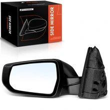 2016-2020 Chevrolet Malibu Left Driver Side Mirror, Powered, with Heated, Smooth Black A-Premium APMI1730TW