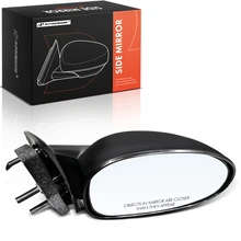 1997-2002 Saturn SC2 Passenger Side Mirror Assembly, Manual Adjustment, Manual Folding, Smooth Black A-Premium APMI3111TW