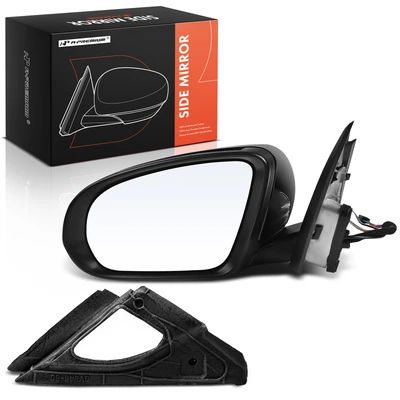 Driver Black & Chrome Mirror with Power Glass Adjust