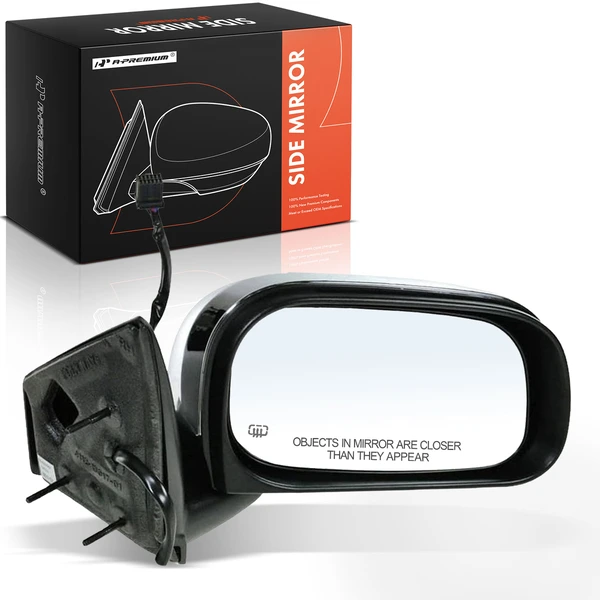 2007-2009 Chrysler Aspen Right Passenger Side Mirror, with Heating, Power Adjustment, Power Folding, Chrome A-Premium APMI2896TW