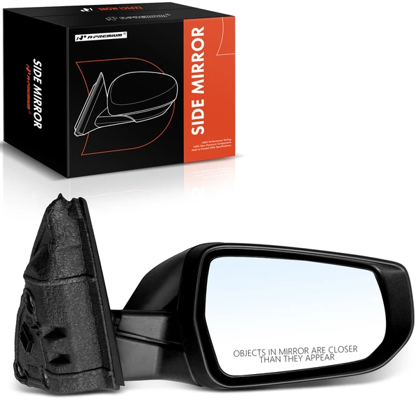 2016-2020 Chevrolet Malibu Right Passenger Side Mirror, Powered, with Heated, Smooth Black A-Premium APMI1738TW