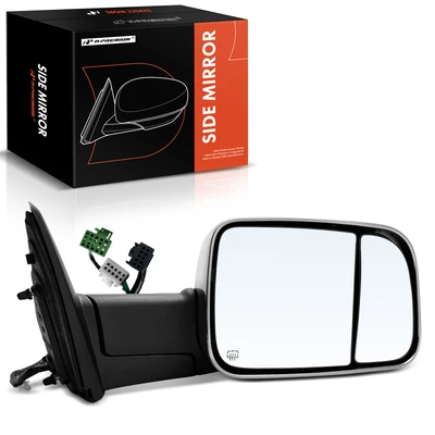 Passenger Chrome Mirror with Power Glass Adjust