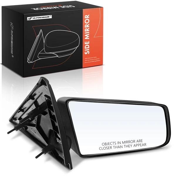 1994-2004 GMC Sonoma Right Passenger Side Mirror, Manual 1994-2004 GMC Sonoma, Primed Black A-Premium APMI2903TW