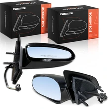 Left & Right Mirror, Power Adjustment, Non-Folding, Smooth Black A-Premium APMI3262TW