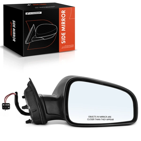 2007-2009 Saturn Aura Right Passenger Side Mirror, Power Adjustment, Manual Folding, Textured Black A-Premium APMI1755TW