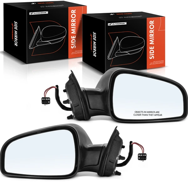 Driver & Passenger Mirror, Powered, Textured Black A-Premium APMI1754TW