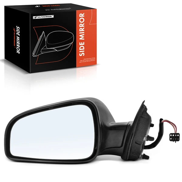 Left Driver Side Mirror, Powered, Textured Black A-Premium APMI1756TW