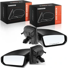 Left & Right Mirror, Manual Adjustment, Non-Folding, Textured Black A-Premium APMI3263TW