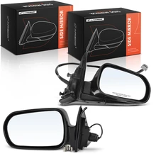 1998 Honda Accord Left & Right Mirror, Power Adjustment, Non-Folding, Smooth Black A-Premium APMI3187TW