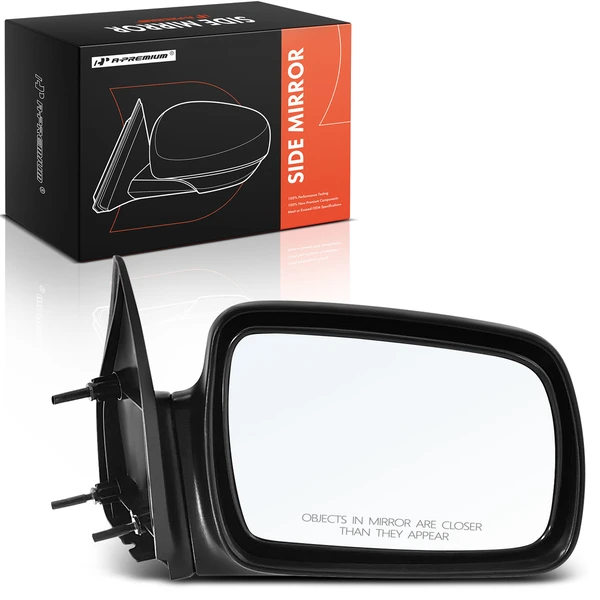 Right Passenger Side Mirror, Manual, Textured Black A-Premium APMI2544TW