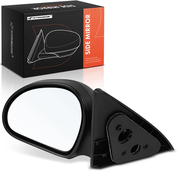 Front Left Driver Side Mirror, Manual, Black A-Premium APMI2549TW