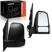 2019-2022 Mercedes-Benz Sprinter 3500 Driver & Passenger Mirror, Powered, with Heated, Textured Black A-Premium APMI2218TW