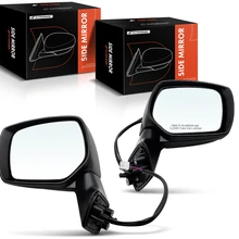 2014-2018 Subaru Forester Driver & Passenger Mirror, Powered, with Heated, Smooth Black A-Premium APMI888TW