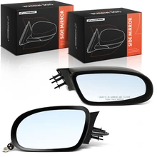 1995-1996 Buick Roadmaster Left & Right Mirror, Manual Adjustment, Manual Folding, Smooth Black A-Premium APMI3190TW