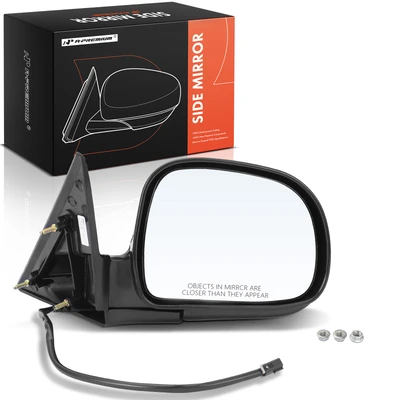 Front Right Black Power Heated Mirror