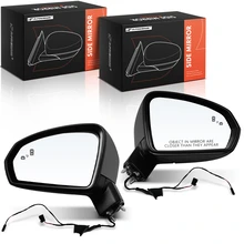 2022-2024 Volkswagen Taos Driver & Passenger Mirror, Powered, with Heated, Black A-Premium APMI2473