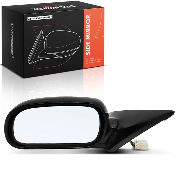 Left Driver Side Mirror, Powered, with Heated, Black A-Premium APMI2553TW