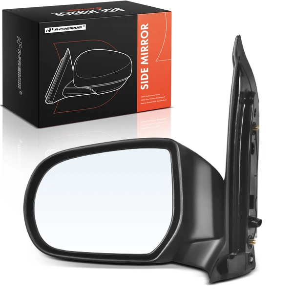 2000-2006 Mazda MPV Left Driver Side Mirror, Manual 2000-2006 Mazda MPV, Black A-Premium APMI2562TW
