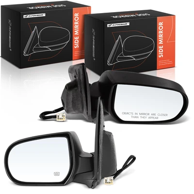 Left & Right Mirror, with Heating, Power Adjustment, Power Folding, Textured Black A-Premium APMI3196TW