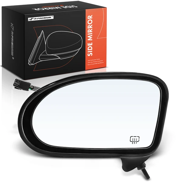 1992-1999 Oldsmobile 88 Left Driver Side Mirror, Powered, with Heated, Black A-Premium APMI2566TW